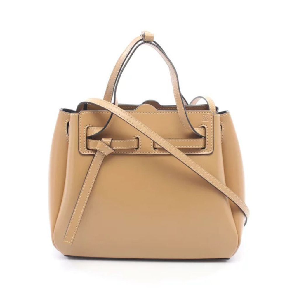 Loewe LAZO BAG Handbag Leather Beige Cream